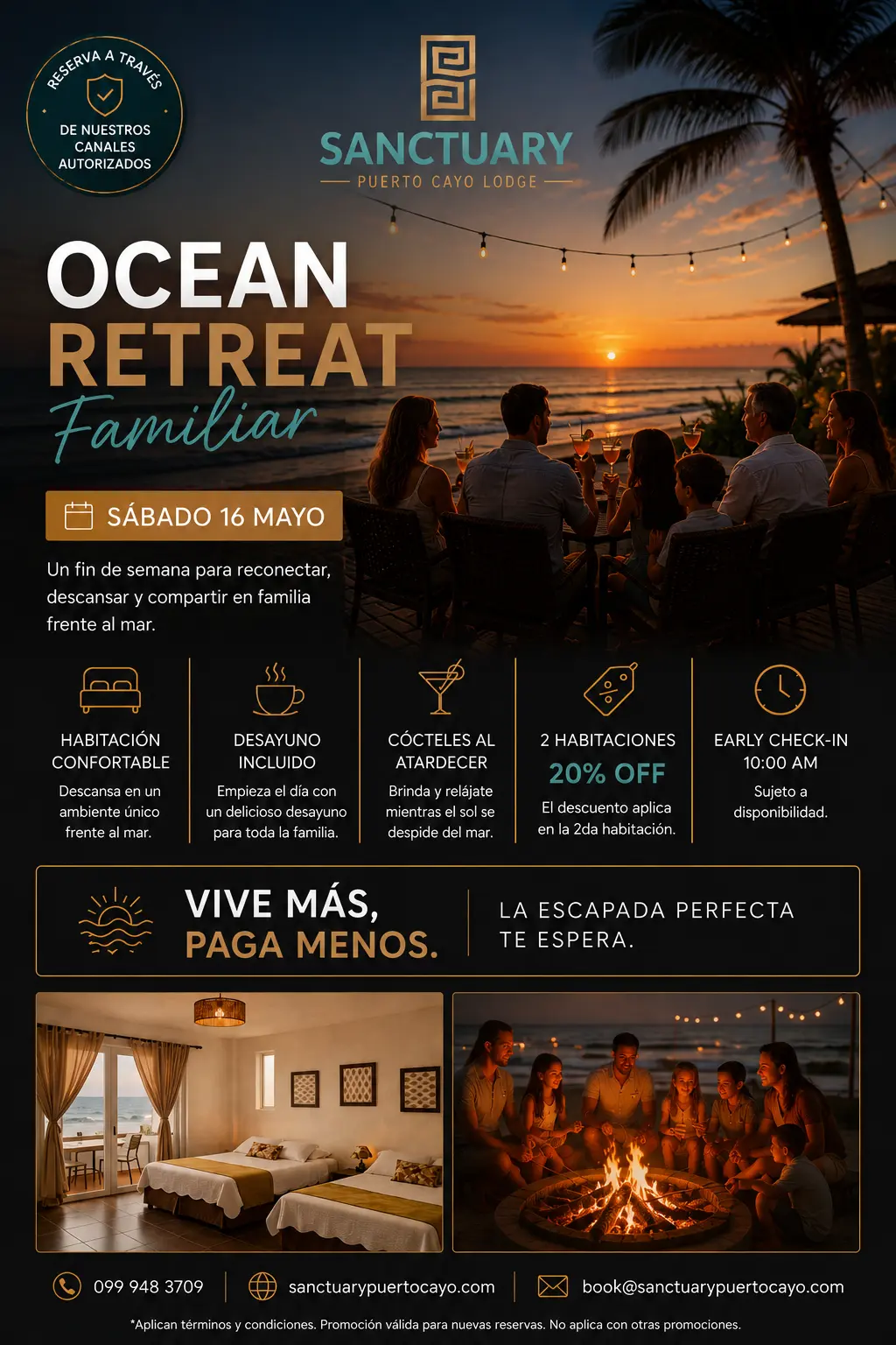 Ocean Retreat Familiar en Sanctuary Puerto Cayo